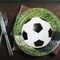8 Ct. Sports Fanatic Soccer Party Paper Dinner Plates 8 3/4" Plates for Soccer Fans